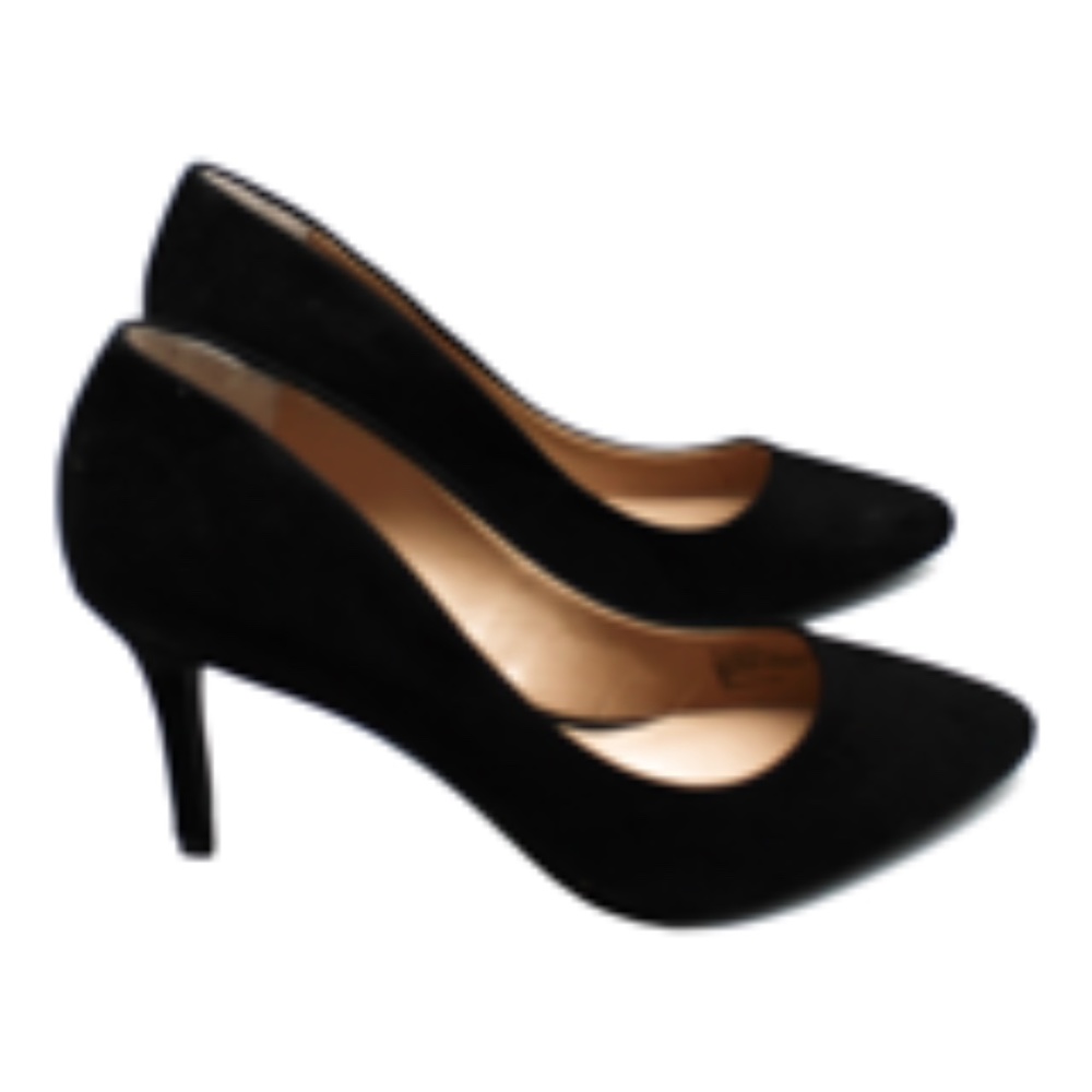 INC Zitah Black Suede Pumps